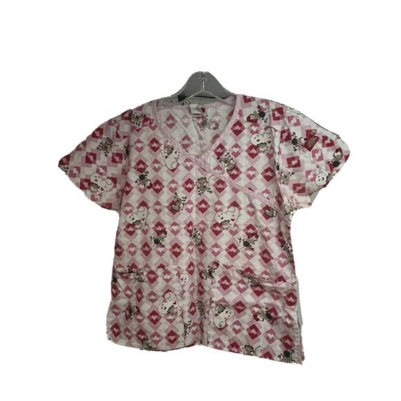 Lot of 6 Womens Uniform Medical Pullover Scrub Tops Shirts XS Pockets Cotton - Picture 5 of 12